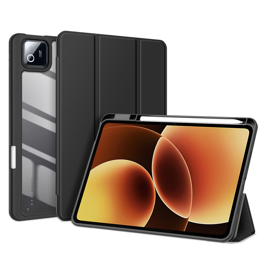 Etui Clapet Dux Dulcis Toby Noir Pour Xiaomi Mi Pad 7 / 7 Pro / 8 / 8 Pro