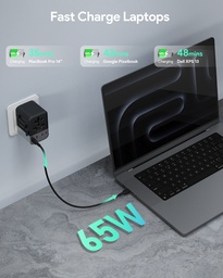 [689323787593] Adaptateur De Voyage Aukey 65 Watts
