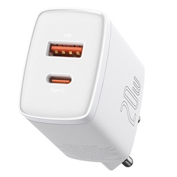 [6953156207240] Chargeur Baseus 20 Watts USB A et USB C