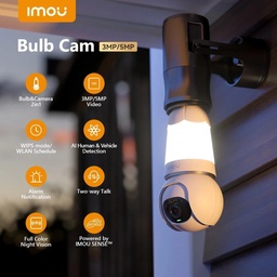 [6971927238286] Caméra de Surveillance avec IA Imou Bulb Cam 3MP IPCS6DP- 3M0WEB Blanc