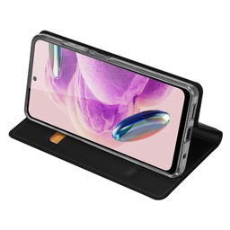 [6934913026489] Etui Clapet Dux Dulcis Pour Xiaomi Redmi Note 12S Noir